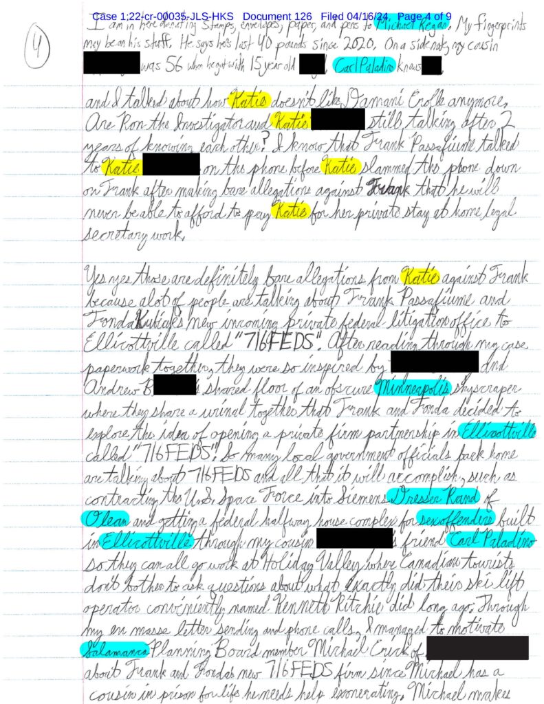 letter from luke wenke to the honorable john l. sinatra jr. april 2024